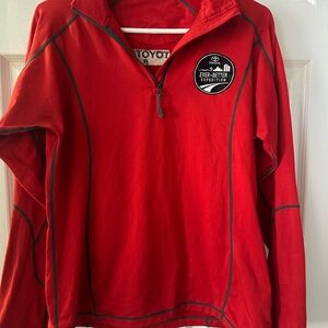 Toyota Red Quarter-Zip Pullover